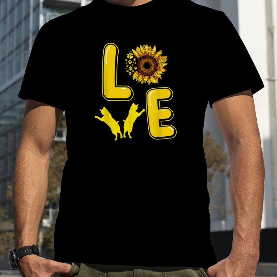 Cat Sunflower Gifts For Cat Lovers, Cat Mom, Men, Women T Shirt