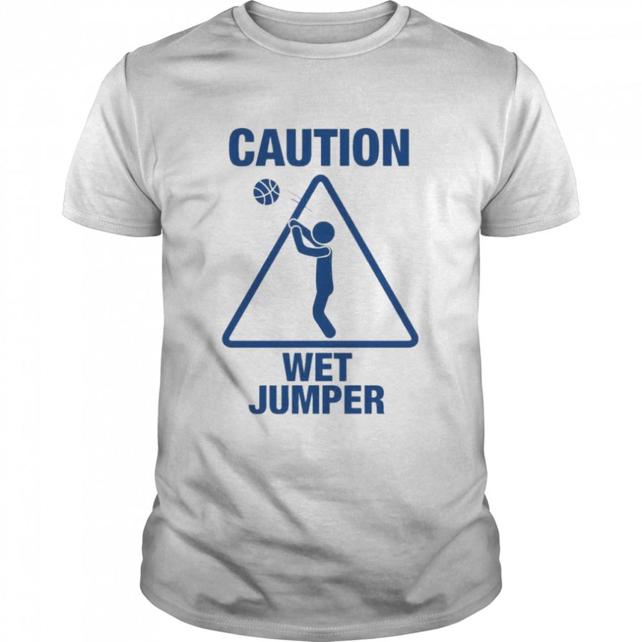Caution Wet Jumper Golden State Basketball Shirt