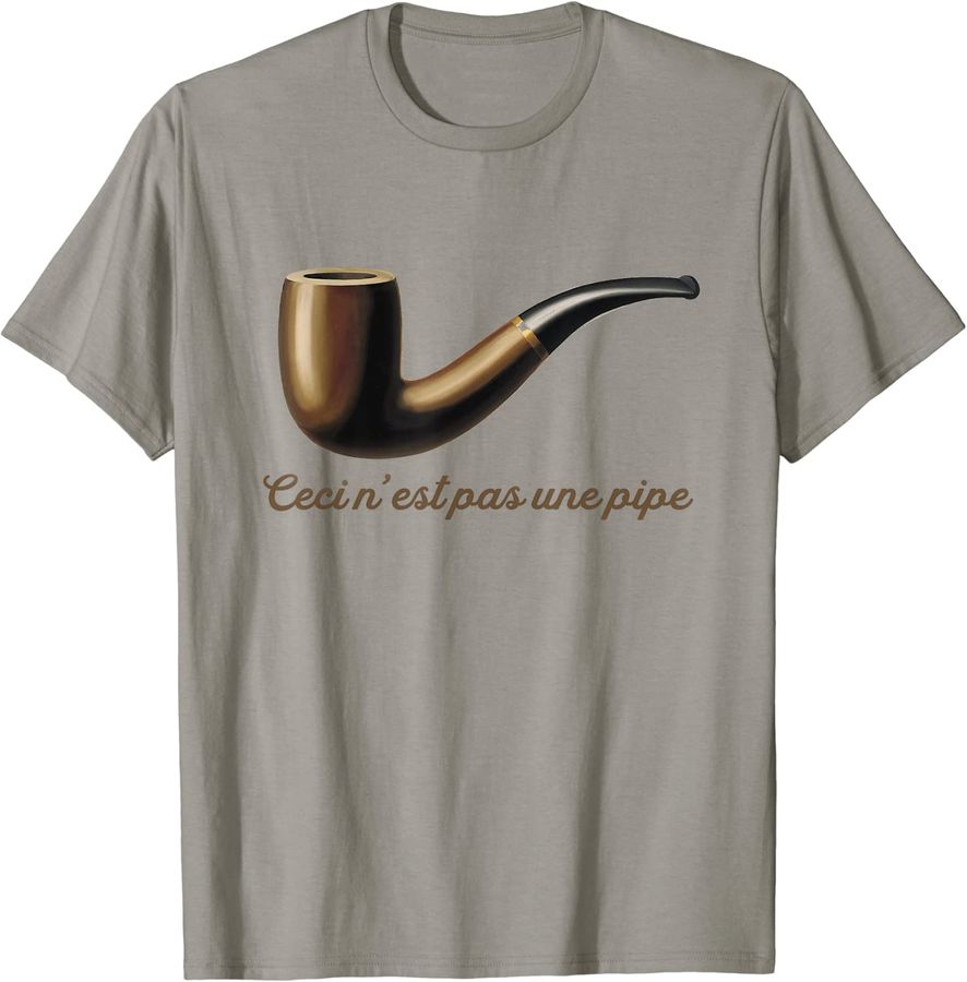 Ceci N'est Pas Une Pipe T-Shirt - This Is Not A Pipe Art Tee