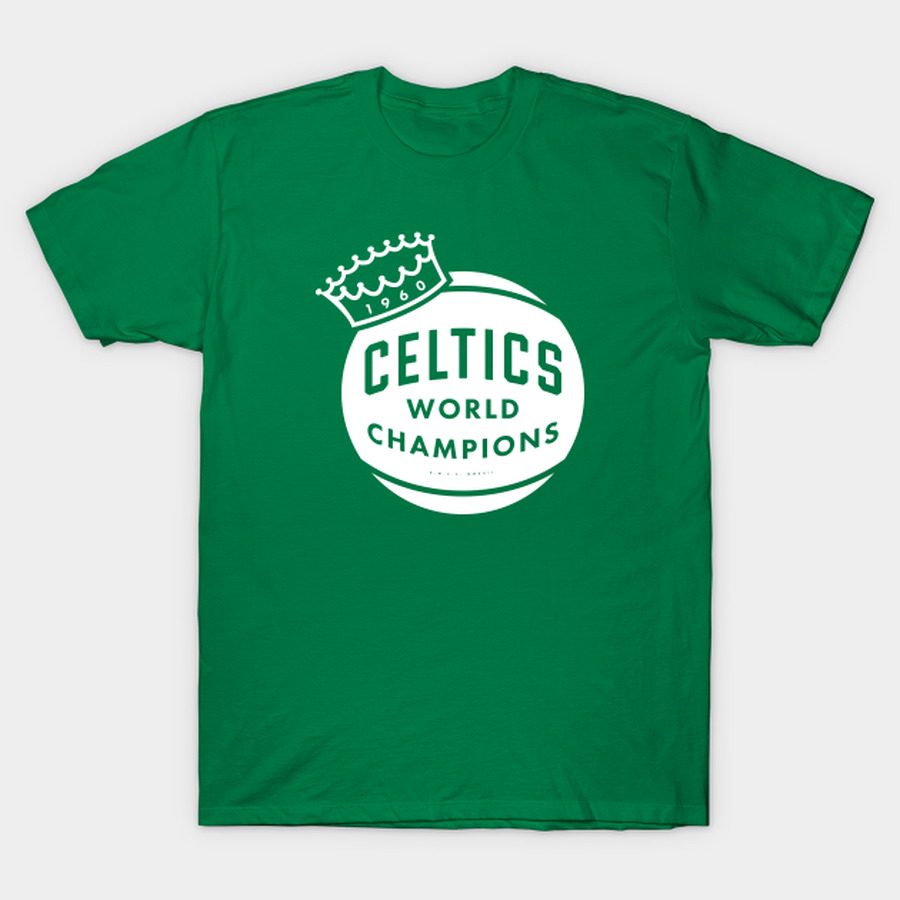 Celtics - 1960 World Champions (White) T-shirt, Hoodie, SweatShirt, Long Sleeve.png