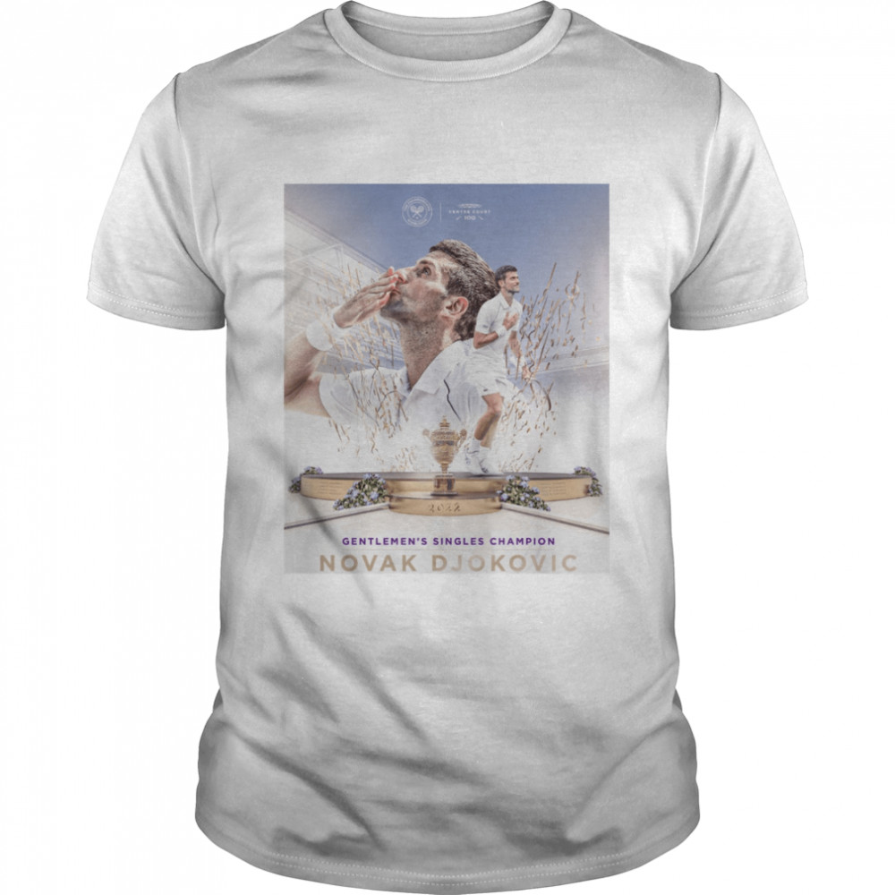 Champion Wimbledon 2022 21 Tennis Novak Djokovic shirt