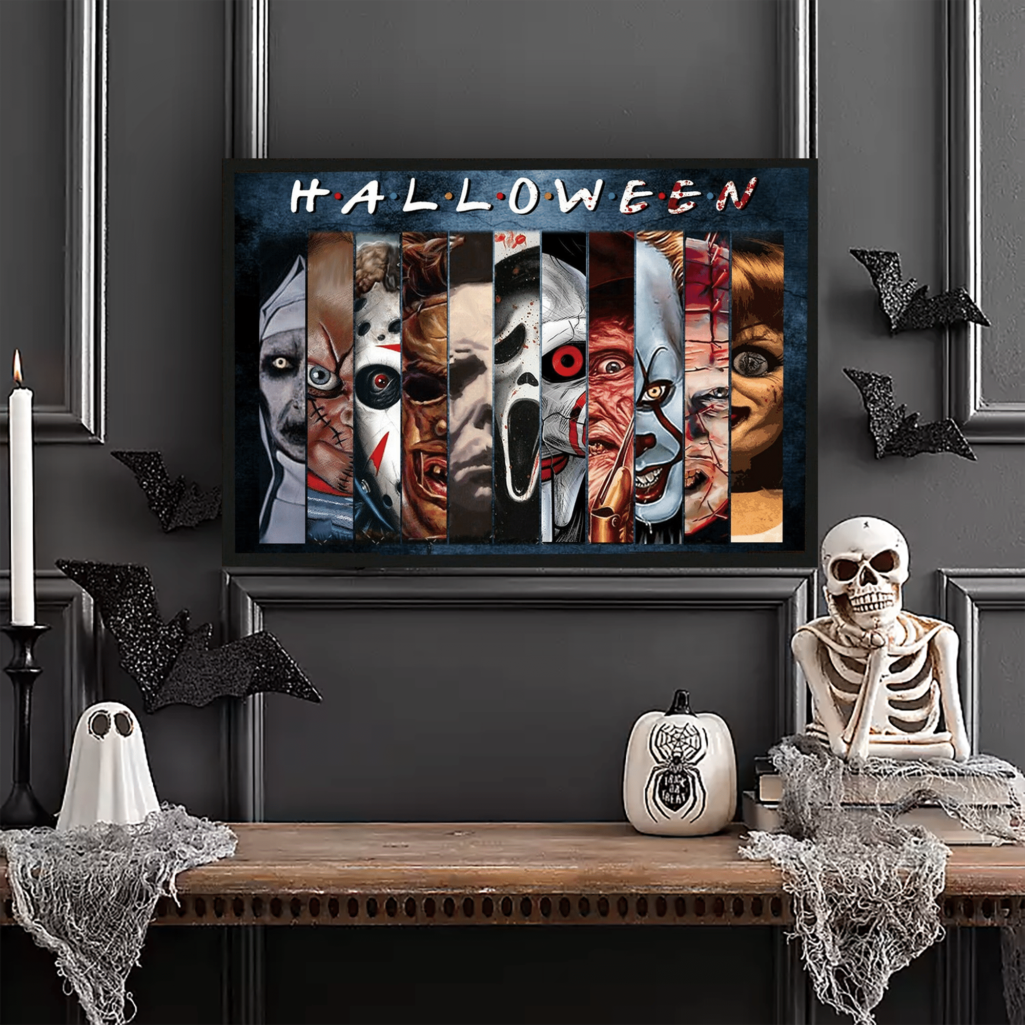 Character Face Horror Halloween Movie Poster