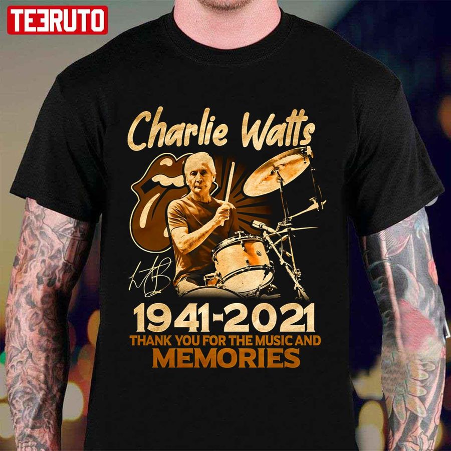 Charlie Watts The Rolling Stones Thank You For The Memories Unisex T-Shirt