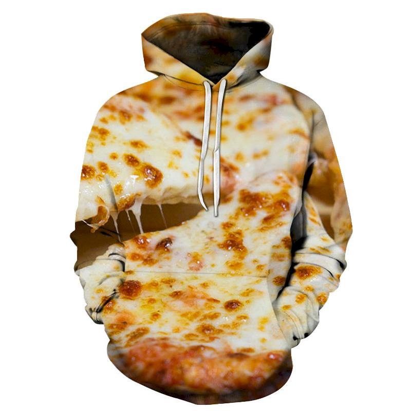Cheese Slice 3D Sweatshirt Hoodie Pullover Custom