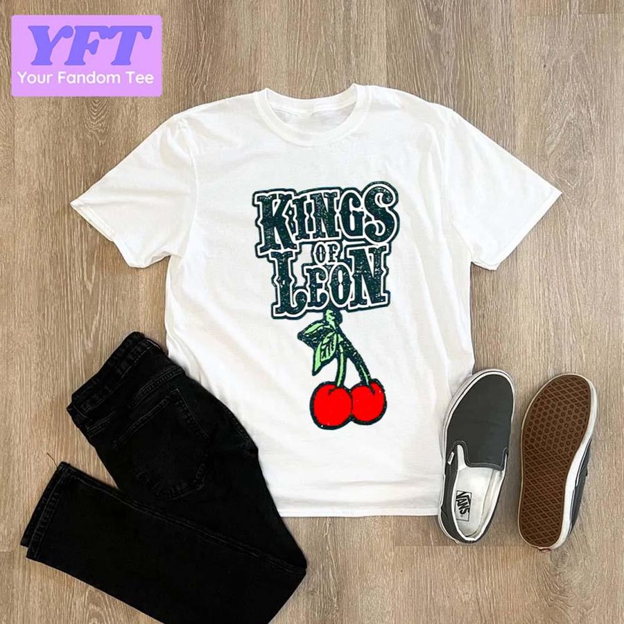 Cherry Logo Vintage Text Kings Of Leon Unisex T-Shirt
