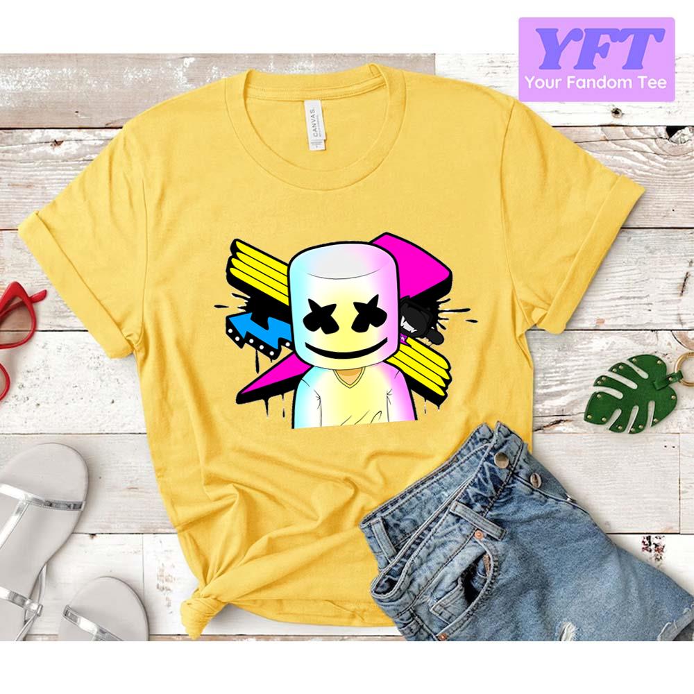 Chibi Art Marshmello Dj Face Unisex T-Shirt
