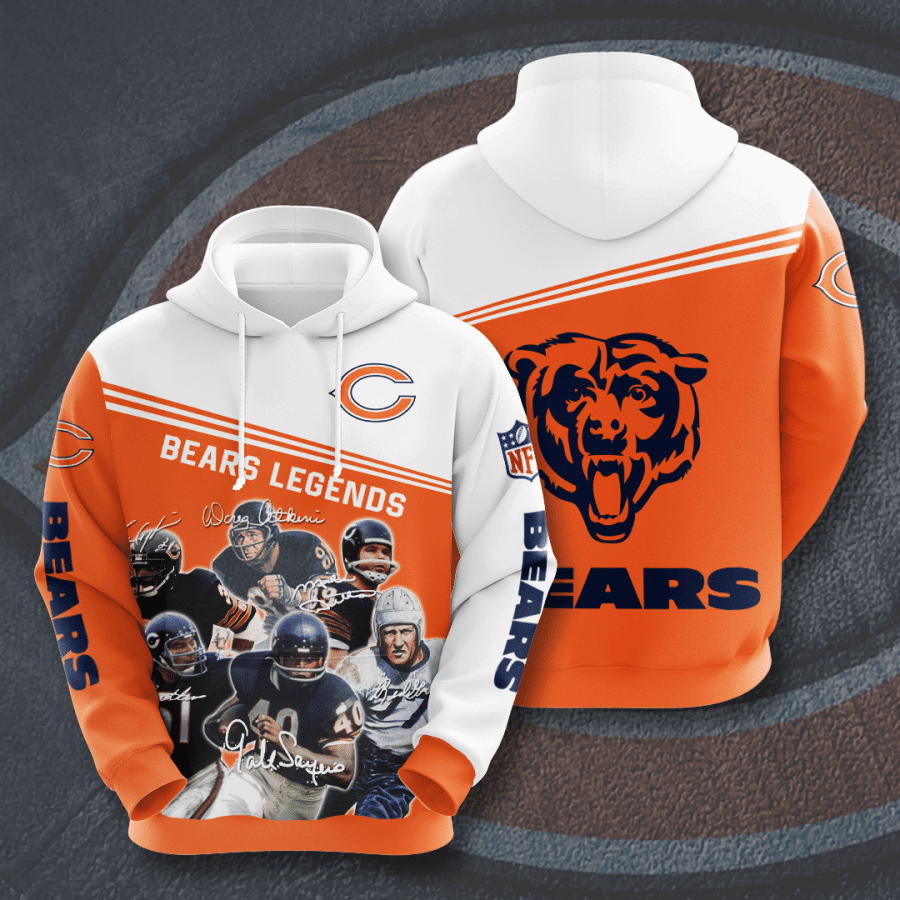Chicago Bears Legends Chicago Bears Legends 3D Hoodie Sweatshirt