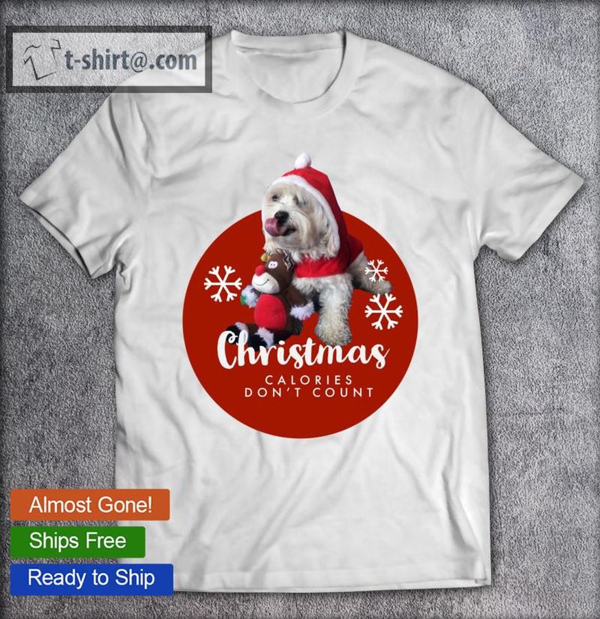 Christmas Calories Don’t Count – Xmas Doggy – Dog Funny Classic T-shirt