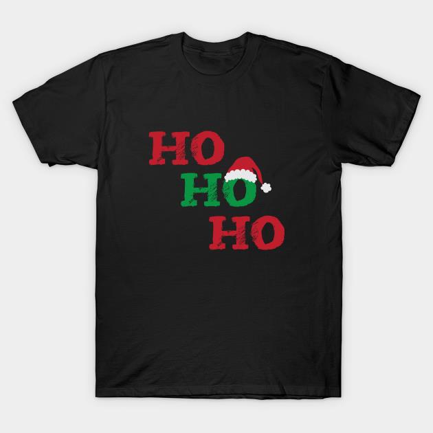 Christmas ho ho ho Santa hat t-shirt