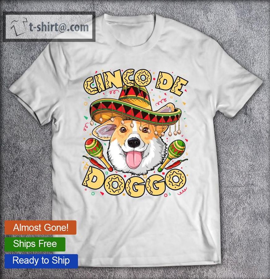 Cinco De Doggo Mayo Corgi Women Kids Dog Sombrero Essential T-shirt