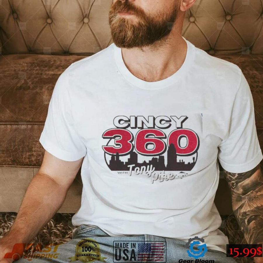 Cincy 360 with Tony Pike retro logo shirt