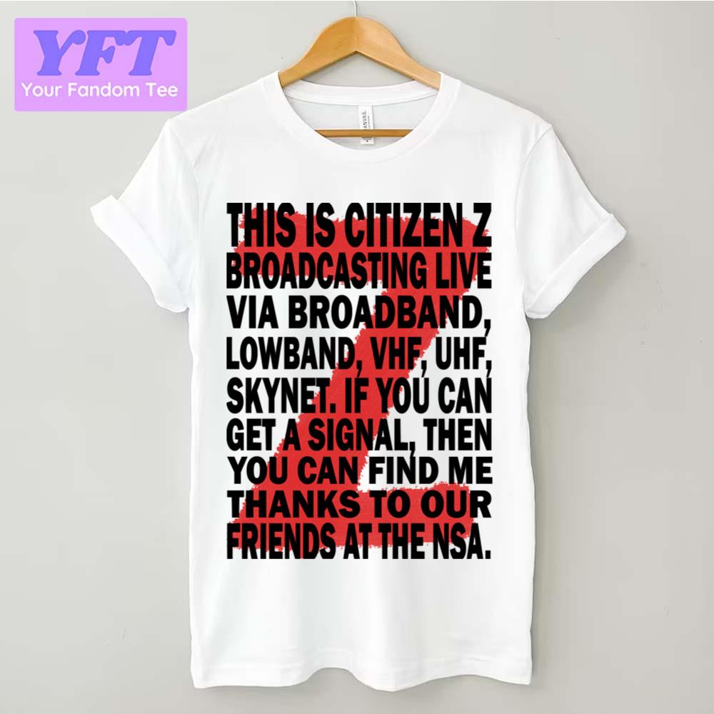 Citizen Z Speech Z Nation 10k Unisex T-Shirt