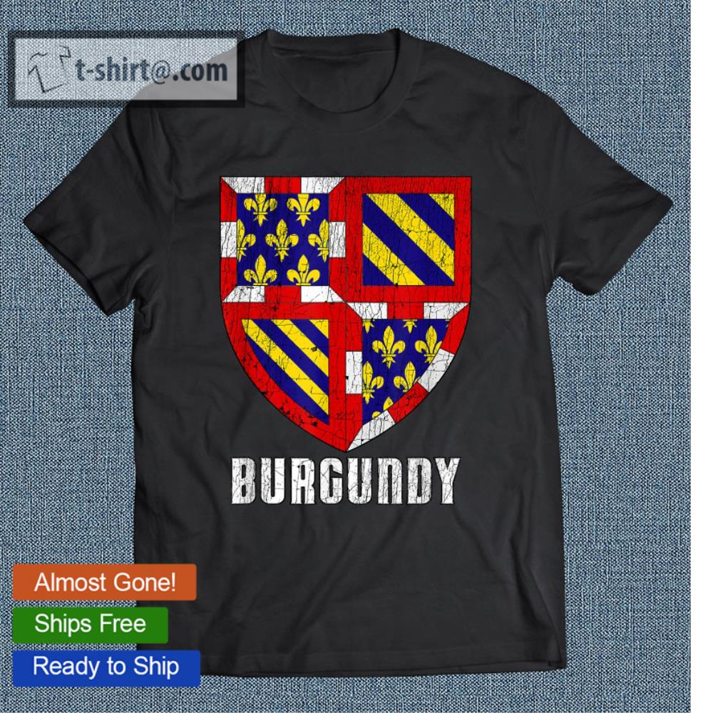 City Burgundy France Coat Of Arms Gifts – Vintage French T-shirt