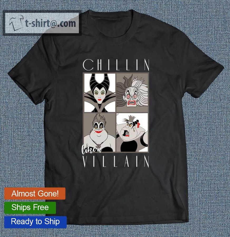 Classic Chillin’ Like A Villain Cartoon Villains T-shirt