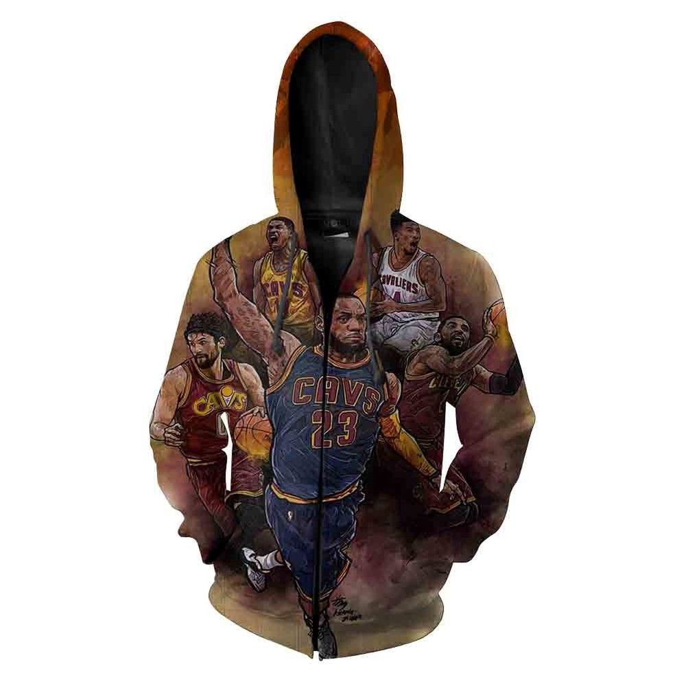 Cleveland Cavaliers Nfl Football Anniversary Men And Women 3D Full Printing Pullover Zip Hoodie And Hoodie. Cleveland Cavaliers 3D Full Printing Hoodie Shirt