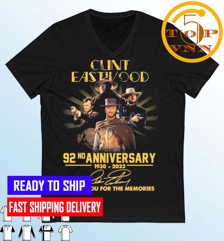 Clint Eastwood 92nd Anniversary 1930-2022 Thank You For The Memories Signatures Classic T-Shirt