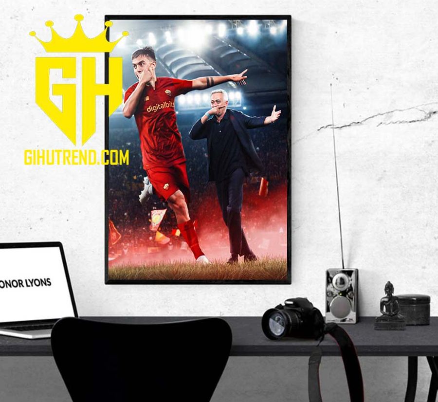 Coach Jose Mourinho Welcomes Paulo Dybala To AS Roma Poster Canvas