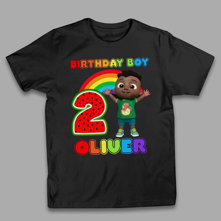 Cocomelon Cody 2nd Birthday Shirt Family Matching Shirts – Black