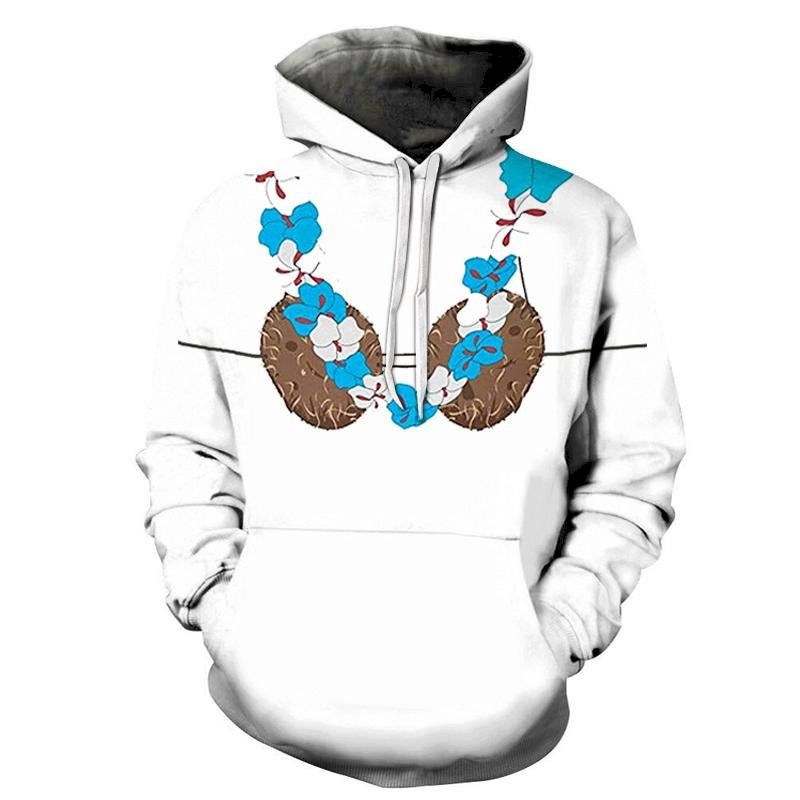 Coconut Bra 3D Sweatshirt Hoodie Pullover Custom