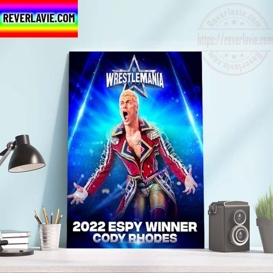 Cody Rhodes 2022 ESPYS Awards Winner WWE Moment Of The Year Home Decor Poster Canvas