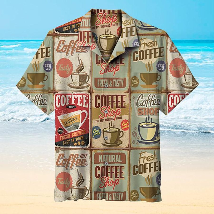 Coffee Aloha Hawaiian Shirt