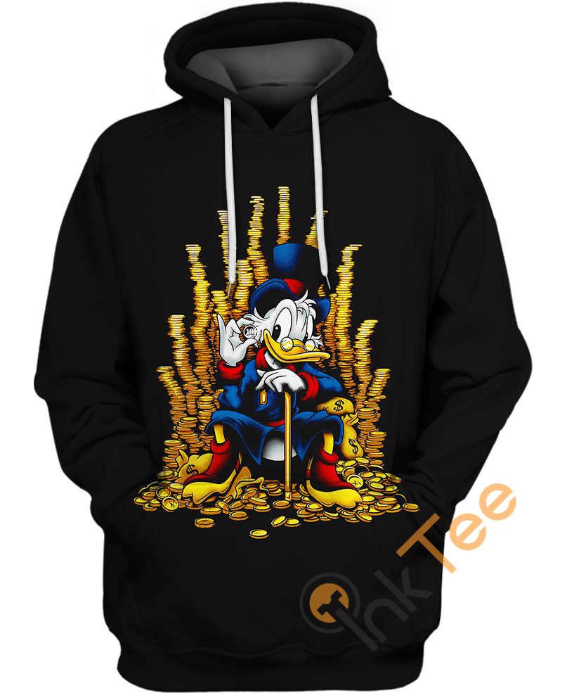 Coins Of Donald Duck Hoodie 3D