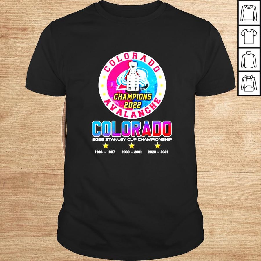 Colorado Avalanche 2022 Stanley Cup Championship 19961997 20002001 20202021 shirt