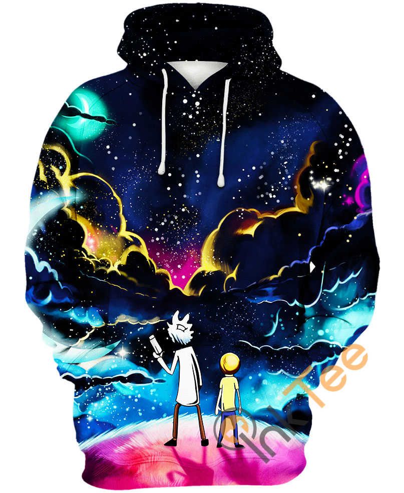 Colorful Galaxy Rick And Morty Hoodie 3D