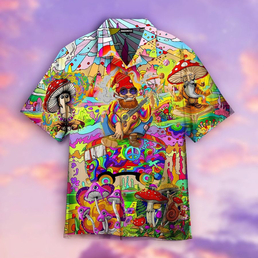 Colorful Hippie Aloha Hawaiian Shirt