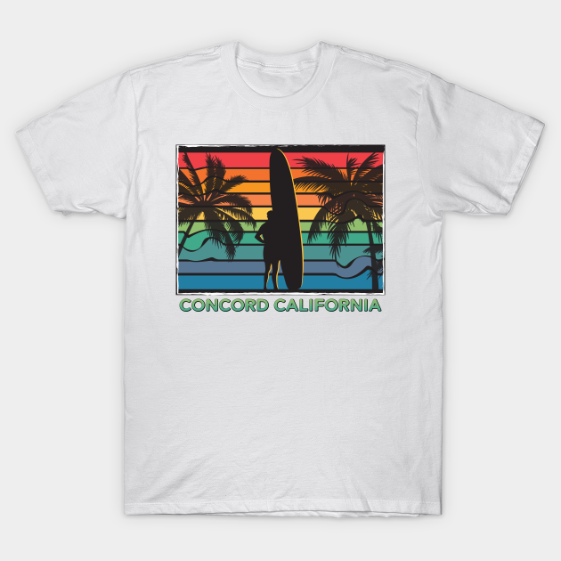 Concord California Surfboard Surfer T-shirt, Hoodie, SweatShirt, Long Sleeve