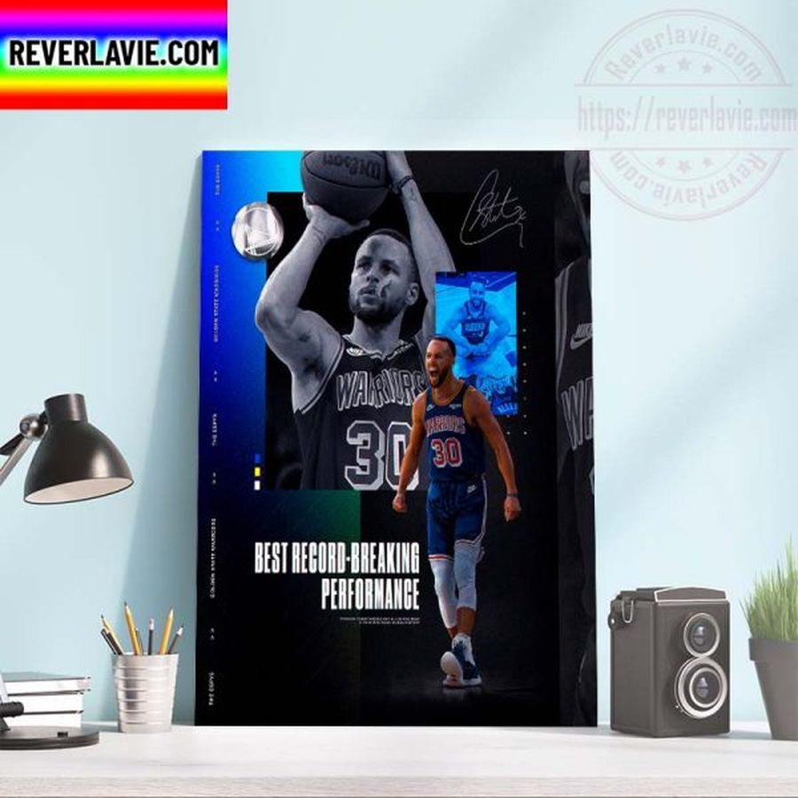 Congrats Stephen Curry On Winning The ESPYS for Best Record Breaking Performance Home Decor Poster Canvas