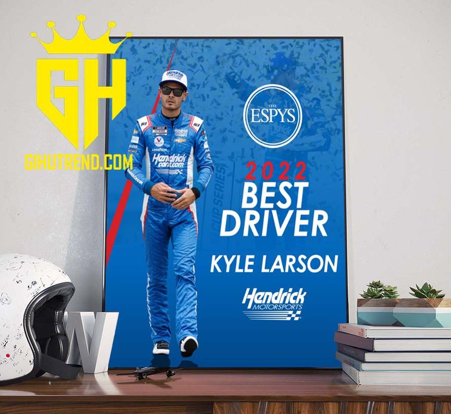 Congratulations Kyle Larson 2022 Best Driver ESPY Award Poster Canvas