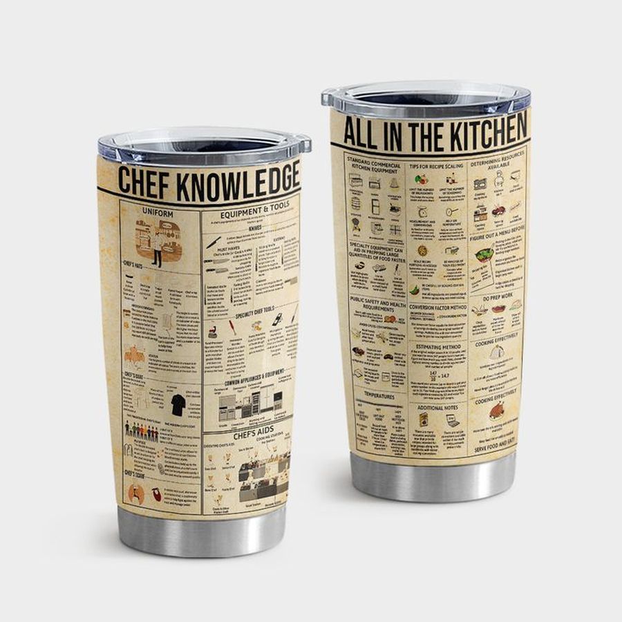 Cooking New Tumbler, Cooking Chef Knowledge Tumbler Tumbler Cup 20oz , Tumbler Cup 30oz, Straight Tumbler 20oz