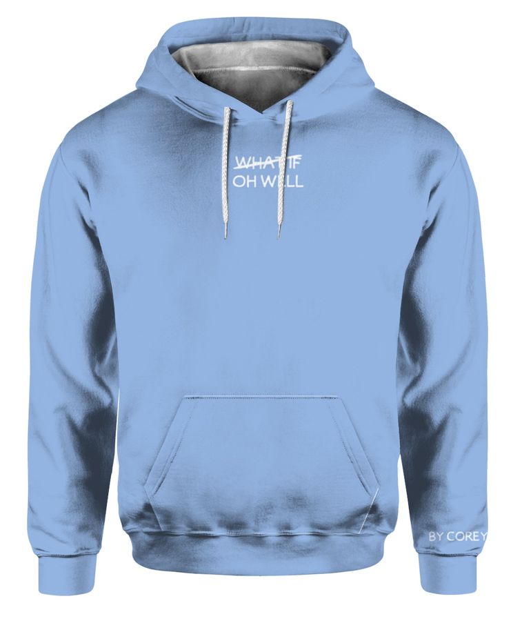 Corey La Barrie Merch What If Oh Well Blue Hoodie