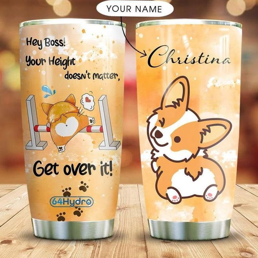Corgi Get Over It Personalized Gift For Lover Day Travel Tumbler