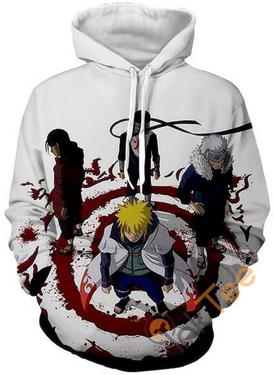 Cosplay Naruto Print Pullover With Front Pocket Sku74 Hoodie 3D