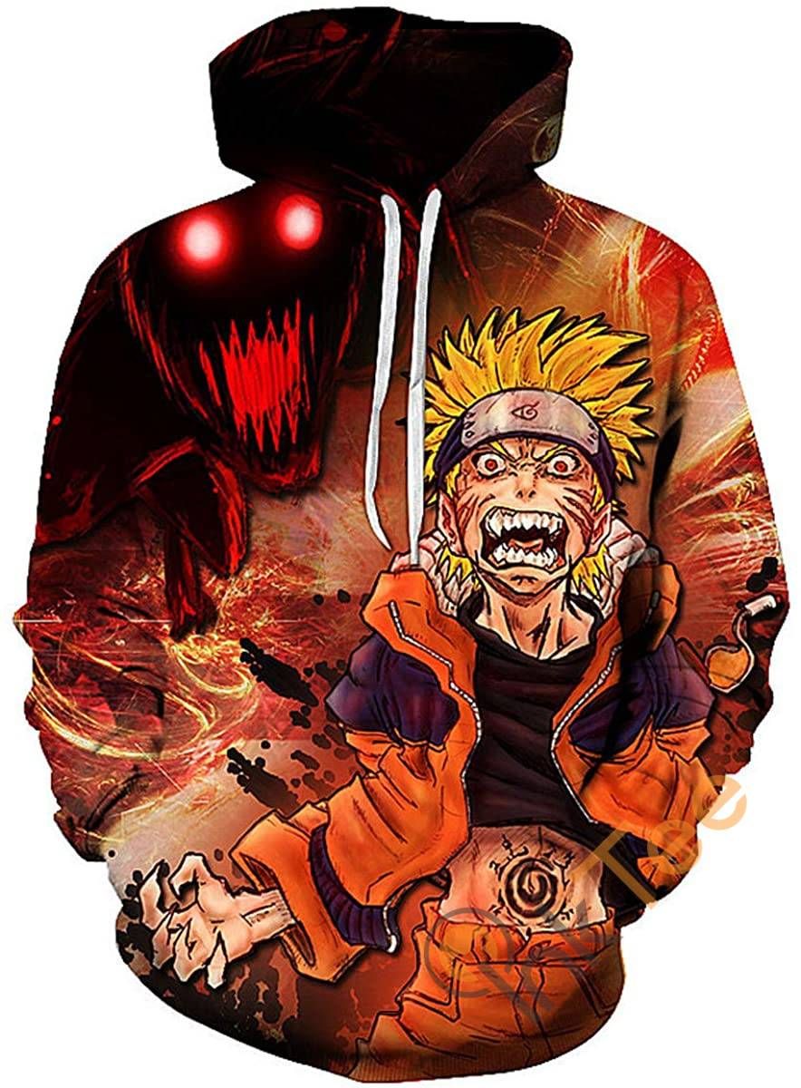 Cosplay Naruto Print Pullover With Front Pocket Sku84 Hoodie 3D