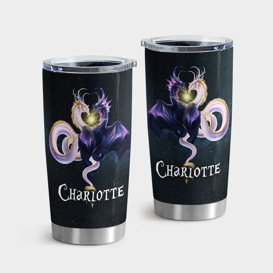 Couple Insulated Cups, Couple Fantasy Dragons Tumbler Tumbler Cup 20oz , Tumbler Cup 30oz, Straight Tumbler 20oz