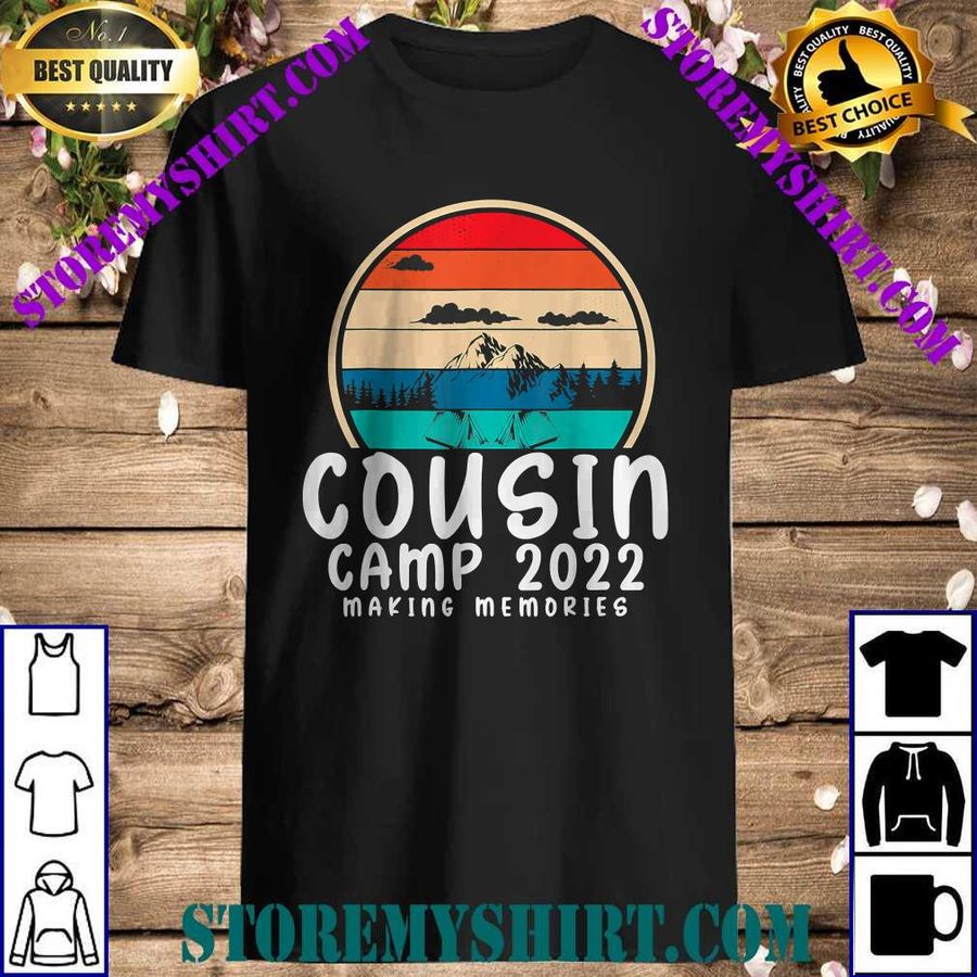 COUSIN CREW 2022 Funny Summer Vacation Camping Crew Camp T-Shirt