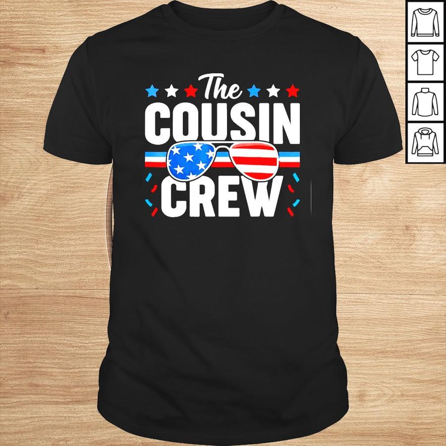 Cousin crew 4th of july patriotic American family matching shirt
