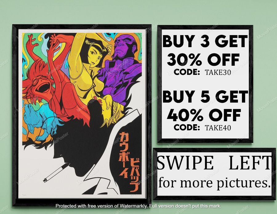 Cowboy Bebop - MovieShow Poster Wall Art - Printed & Shipped #391