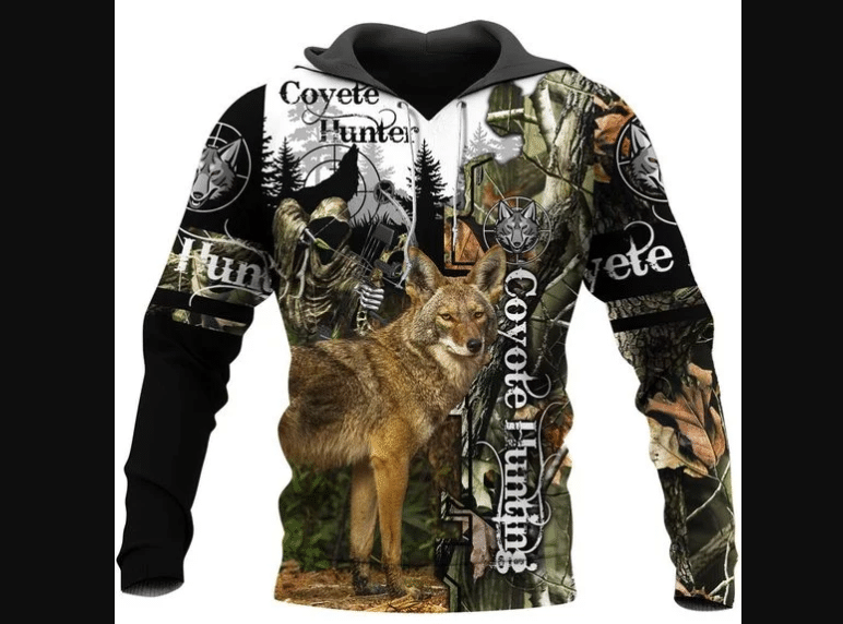 Coyote Hunting Camo 3D Hoodie For Men For Women All Over Printed Hoodie