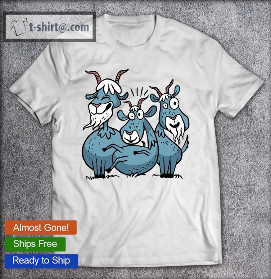 Crazy Funny Goats Group T-shirt