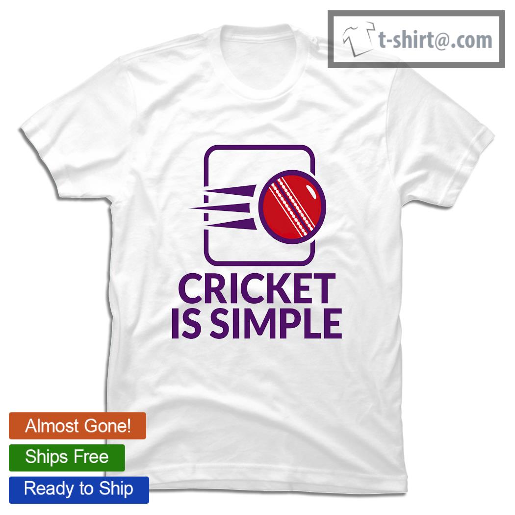 Cricket is simple sport shirt
