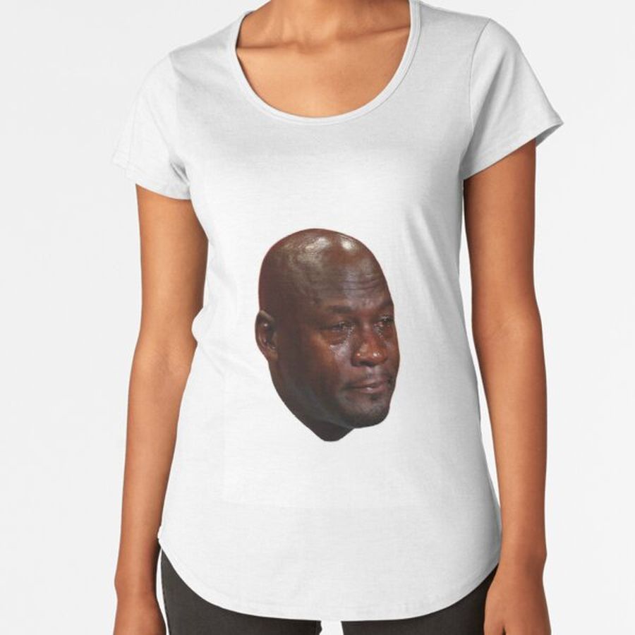 Crying Michael Jordan Premium Scoop T-Shirt