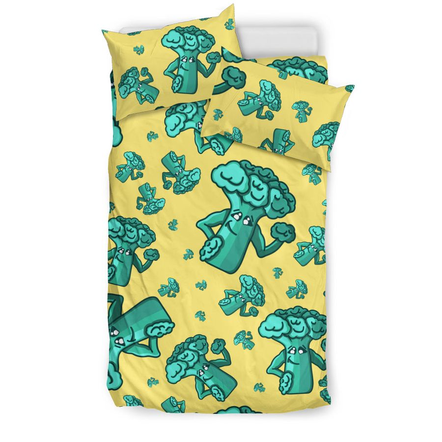 Cute Broccoli Pattern Bedding Set