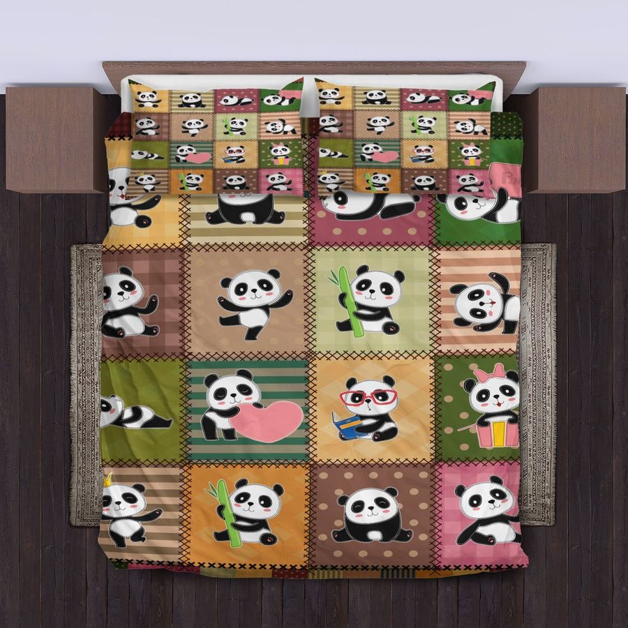 Cute Panda Bedding Set Duvet Cover Set