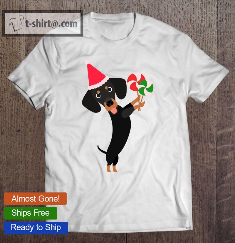 Cute Santa Wiener Dog Puppy Sausage Dog Puppy Mom Christmas Dachshund Gift Classic T-shirt