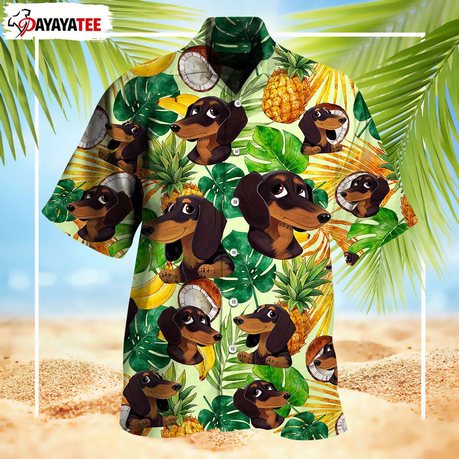 Dachshund Dog Hawaiian Shirt Tropical Summer Funny Limited Edition