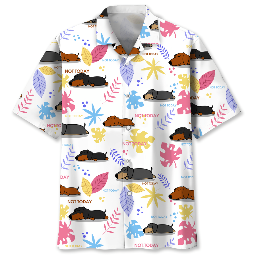 Dachshund Sleep Hawaiian Shirt.png